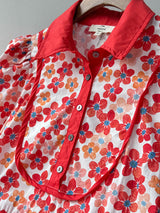 Floral Print Collared Mini Dress