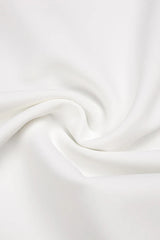 priscilla Strapless Veiled Corset Maxi Dress in white