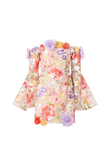 tabitha multicolor Off Shoulder Mini Dress in Floral