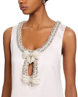 Satin Bow Mini Dress