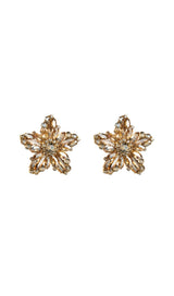 FLOWER RHINESTONE EARRINGS