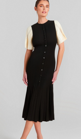 beulah knit midi dress in black