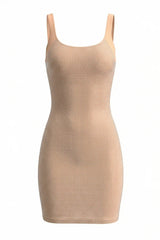 maud Square Crystal-embellished Mesh Mini Dress in apricot