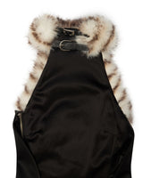dora halter Backless Furry Top