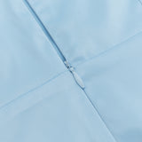 STRAP MIDI DRESS WITH RUFFLED HEMLINE IN BLUE