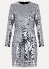 Rhia Silver Sequin Mini Dress