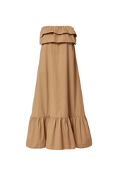 Clarrisa Ruffled Strapless Maxi Dress