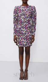 phoenix floral patterned mini dress