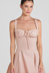 BABY PINK BUSTIER SUNDRESS