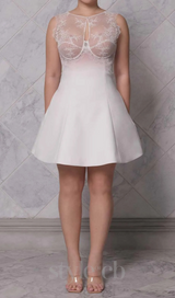 nude ombre off-white under-bust corset mini skirt set