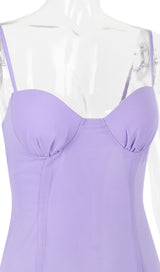 CHRISTIANA LAVENDER MINI DRESS IN PURPLE