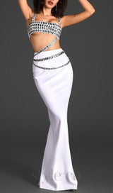 CRYSTAL TWO-PIECE SET IN WHITE