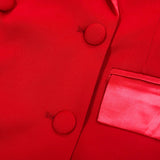 Monica Blazer dress in red