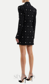 Cachi Diamante Embellished Blazer Mini Dress
