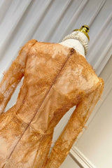 FLORAL AND RAMAGE EMBROIDERY MIDI DRESS