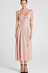 BABY PINK BUSTIER SUNDRESS