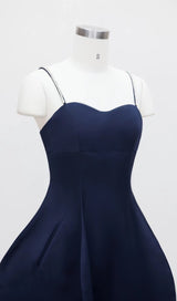 RHINESTONE PEPLUM MINI DRESS