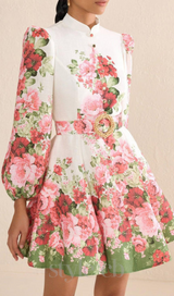 ISABELLA FLORAL PATTERN MINI DRESS