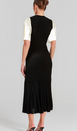 beulah knit midi dress in black