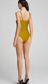 WESSON FLOWER ONE PIECE SWIMSUIT IN GREEN