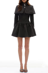 Hawthy Polka Dot Cape & Dress Set