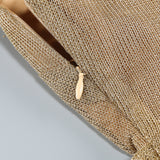 one-shoulder draped bodycon maxi dress in khaki