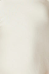 Satin slit Midi Dress in Champagne