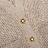 alisa Gold Lurex Peplum Knit Mini Dress