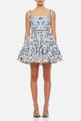 Embroidered Mini Dress