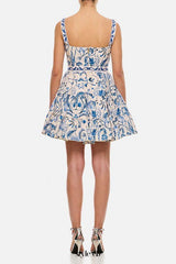 Embroidered Mini Dress