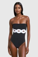 odelette Strapless Cutout One Piece Swimsuit