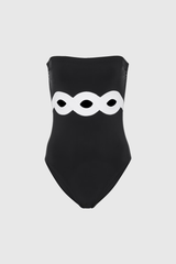odelette Strapless Cutout One Piece Swimsuit