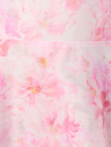 Ellie floral print Ruffle Mini dress in pink