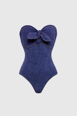 michelle Strapless Cutout Bodycon Swimsuit