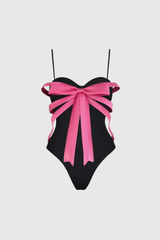 poppy Bow Spaghetti Swimwear