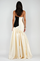 Bartol Satin Braided Rope Maxi Dress