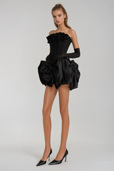 patricia Flower Bow Corset Skirt Set