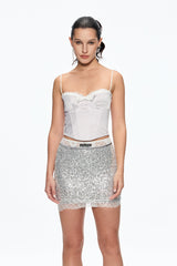 arabela Sequin Mini Skirt