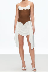 eunice Ruch Spaghetti Mini Dress