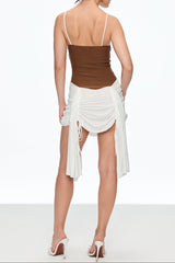 eunice Ruch Spaghetti Mini Dress