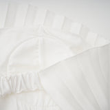 Carlotta White Strapless Pleated Maxi Dress
