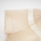 hermosa 3d floral embroidered hollow midi dress in apricot