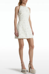 Dallan Beaded Embellished Mini Dress