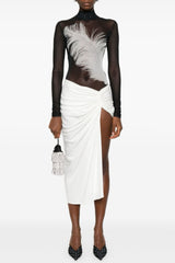 Deirdre Feather Mesh Bodysuit