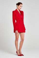 Monica Blazer dress in red