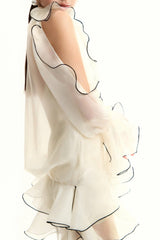 Eavan Ruffle Floral Mini Dress