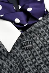 Euryda Herringbone Scarf Sleeveless Mini Dress