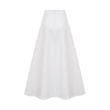 White Floral Embroidered midi dress Matching Set