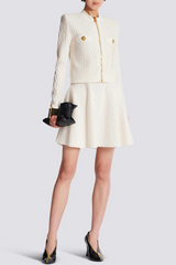 Kabin Crocodile Knit Top - White