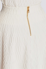 Kabin Crocodile Knit Top - White